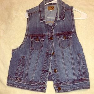 American Eagle denim vest